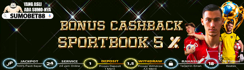 BONUS CASHBACK SPORTBOOK 5%