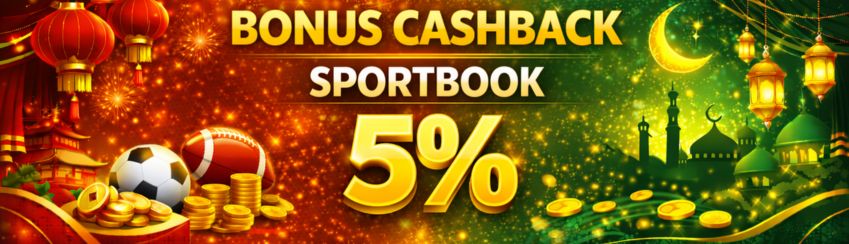 BONUS CASHBACK SPORTBOOK 5%