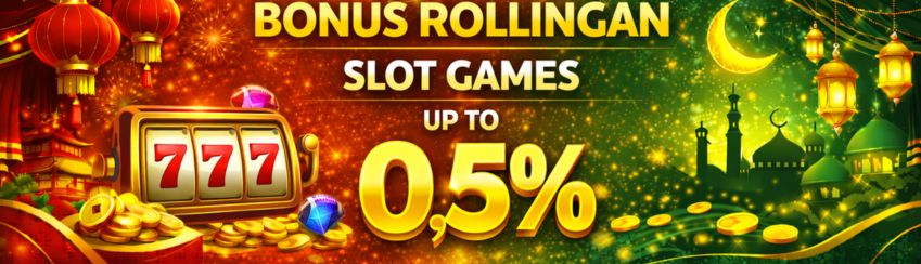 BONUS ROLLINGAN SLOT UP TO 0,5%