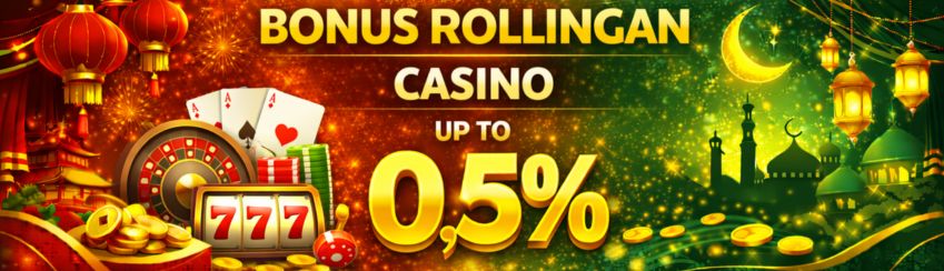 BONUS ROLLINGAN CASINO UP TO 0,5%